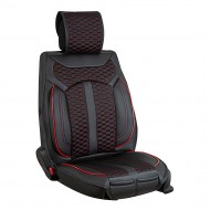 SENTİNEL CAPRICE TİCARİ OTO KILIFI ÖZEL DOKUMA KIRMIZI/SİYAH