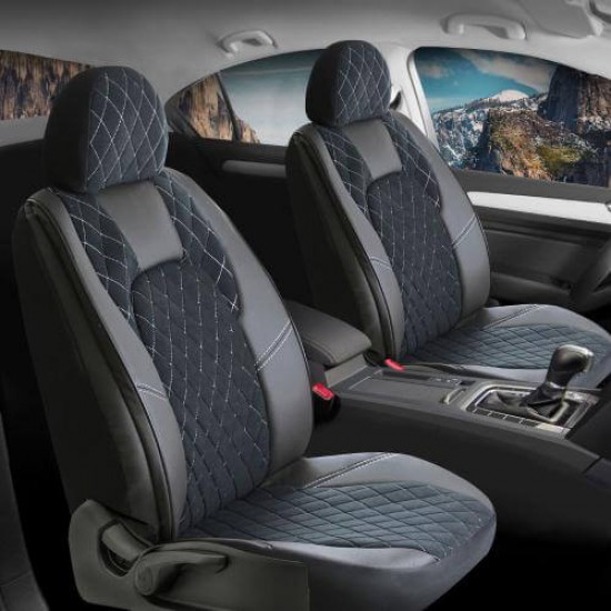 SENTİNEL CHESTER OTO KILIFI FERMUARLI SİYAH NAKIŞ SİYAH