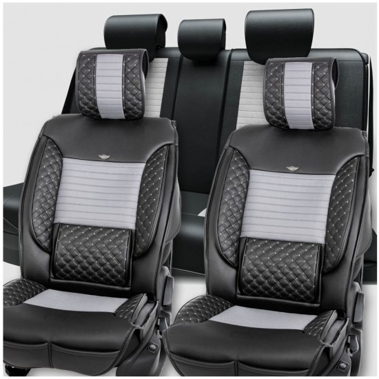 SENTİNEL ELEGANT OTO KILIFI STAND. DERİ FÜME FÜME YAN FÜME