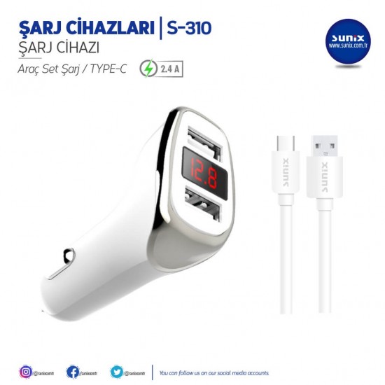 SUNIX Şarj Araç Set S310 IPHONE
