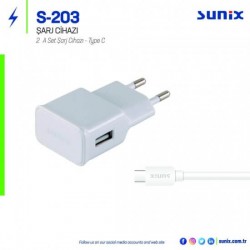 SUNIX Şarj ev Başlık S203 MICRO