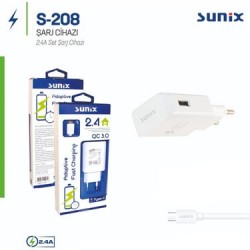 SUNIX Şarj ev Başlık S208 IPHONE